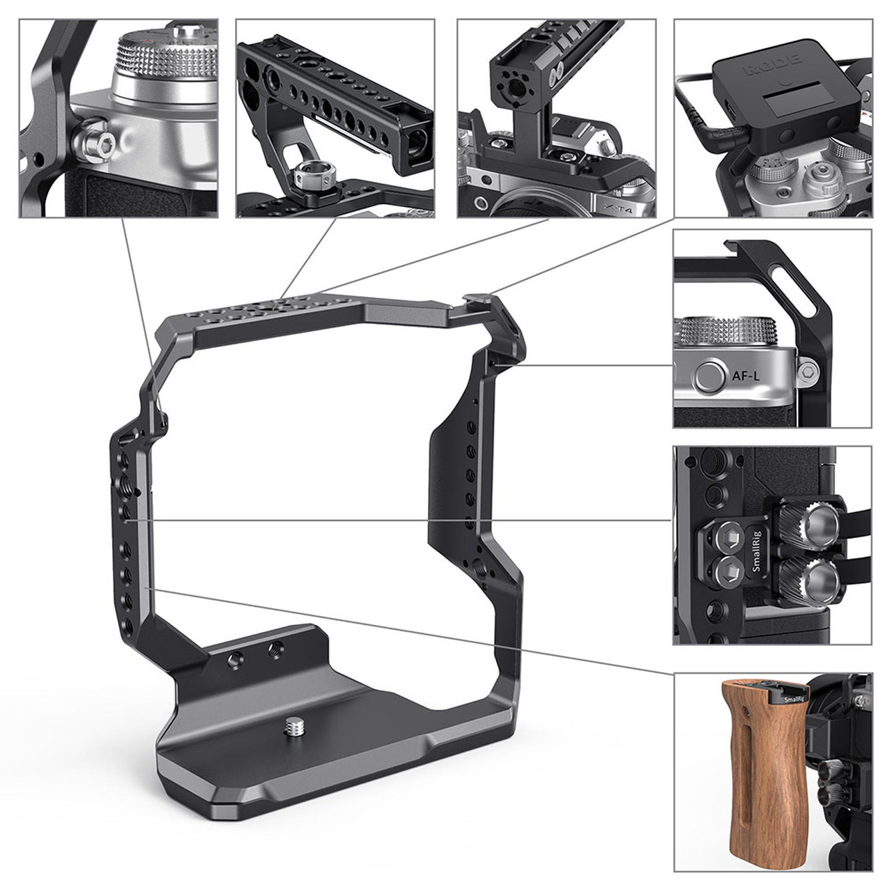 Smallrig 2810 Cage For Fujifilm X T4 With Vg Xt4 Vertical Battery Grip