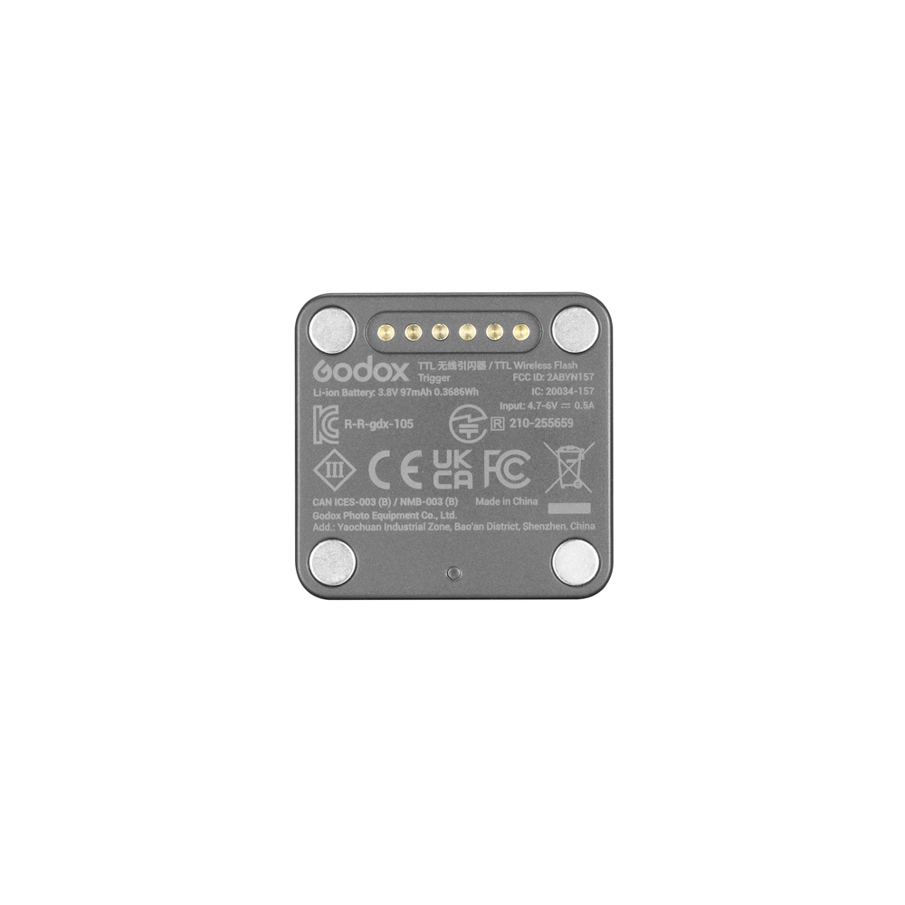 Godox X5-S TTL Disparador inalámbrico de Zapata para cámaras Sony, para Mini Flash Godox iT32, Control Remoto 2.4G TTL/HSS, conexión magnética