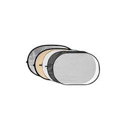 Godox 5-in-1 Soft Gold, Zilver, Zwart, Wit, Transparant Reflector disc - 150x200cm