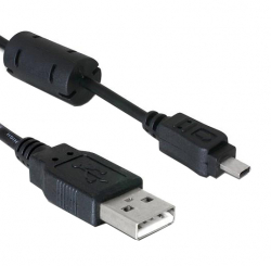 Caruba USB 2.0 | A Male - Mini Male 8-pin (UC-E6 voor Nikon) | 1 meter