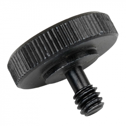 Caruba Adapterschroef 1/4"M - 1/4"F met Metalen Grip - Zwart