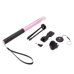 Caruba Selfie Stick Groß Bluetooth - Pink
