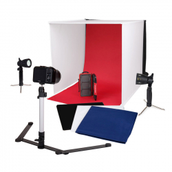 Caruba Portable Photostudio 60x60x60cm with Separate LED Bulbs