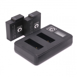 Caruba Wall Charger & Batterij Duo Kit - voor GoPro Hero 5 / 6 / 7