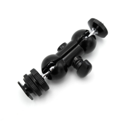 Caruba Dual Ball Head Bracket (coldshoe + 1/4"F to 1/4"M) 