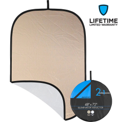 Westcott Illuminator Collapsible 2-in-1 Sunlight/White Bounce Reflector (121.9 x 182.8cm)