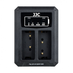 JJC Fuji DCH-NPW126 USB Dual Battery Charger (voor Fuji NP-W126 accu)