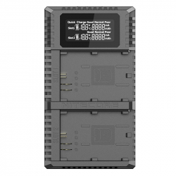 Nitecore UCN2 Pro Dubbel Lader voor Canon LP-E6 (N)