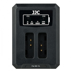 JJC Canon DCH-NB13L USB Dual BatteryCharger (voor Canon NB-13L)