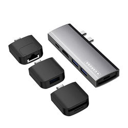 Caruba multifunktionel 9-in-1 USB-C Hub Space Grau