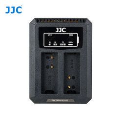 JJC Panasonic DCH-BLG10 USB Dual Battery Charger (DMW-BLG10/DMW-BLE9, Leica BP-DC15)