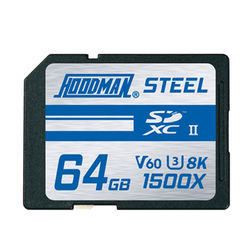 Hoodman 64GB 1500X -SDXC UHS-II, CLASS 10, U3, 8K, V60