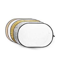 Godox 5-in-1 Goud, Zilver, Soft Gold, Wit, Transparant Reflector disc - 60x90cm