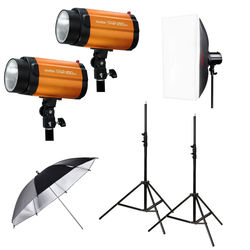 Godox Mini Pioneer 250 Watt Softbox Paraplu Duo Kit