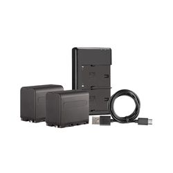 Westcott NP-F970 Dual Battery Pack with Charger (2-pack L-Series 7.4V 6600mAh 48.8Wh)