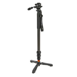 3 Legged Thing Legends Lance 2.0 Monopod Kit w/ DOCZ2 Foot Stabilizer & AH Trinity Darkness/Matte Black