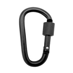 Caruba Karabijnhaak Zwart (Set van 3 stuks)