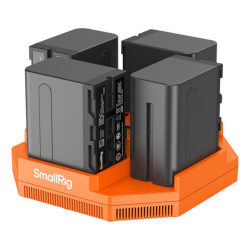 SmallRig NP-F970 4-Channel Camera Battery Charger & 4-Battery Kit 4834