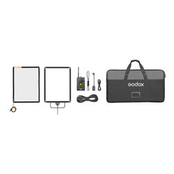 Godox AD21 K2 Electric Adjustable Diffusion Panel (60×45cm,CRMX&Bluetooth Control) with Carry Bag