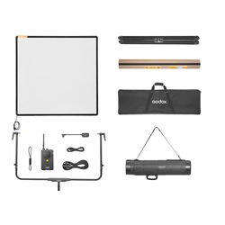 Godox AD33 K2 Electric Adjustable Diffusion Panel (100×100cm,CRMX&Bluetooth Control) with Carry Bag