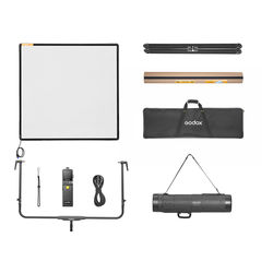 Godox AD33 K3 Electric Adjustable Diffusion Panel (100×100cm,Bluetooth Control) with Carry Bag