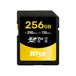 Wise 256GB SDXC UHS-II V60 Memory Card