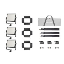 Godox LP1200R K3 Black Litemons RGB LED Light Panel 3-light kit