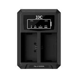 JJC Canon DCH-E6TC USB-C Dual Battery Charger (voor Canon LP-E6 / LP-E6N accu)