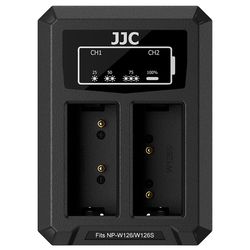 JJC Fuji DCH-W126TC USB-C Dual Battery Charger (voor Fuji NP-W126 accu)