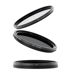 Urth 52mm UV, Circular Polarizing (CPL), ND2-400 Lens Filter Kit