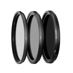 Urth 55mm UV, Circular Polarizing (CPL), ND2-400 Lens Filter Kit