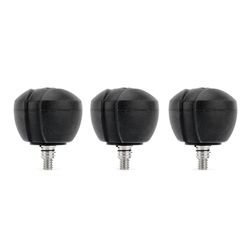 3 Legged Thing BIGBOOTZ2 Black Set of 3 Replacement Rubber Feet (1/4"-20 screws & 3/8" compatible)